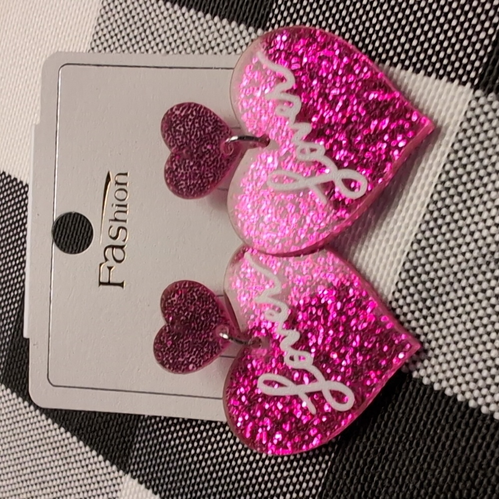 🆕 Taylor Swift "Lover" Heart Shaped Earrings